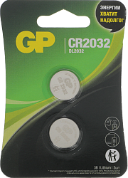 Батарея GP Lithium CR2032 (2шт) блистер