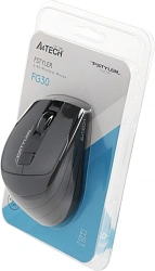 Мышь A4Tech Fstyler FG30 серый оптическая 2000dpi беспров. USB 6but (FG30 GREY)