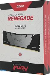 Память DDR4 4x16GB 3200MHz Kingston KF432C16RB12K4/64 Fury Renegade Black RTL Gaming PC4-25600 CL16 DIMM 288-pin 1.35В dual rank с радиатором Ret