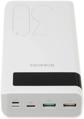 Мобильный аккумулятор Romoss Sense 8P+ 30000mAh QC3.0 18W 3A 2xUSB-A/USB-C белый (1539274)