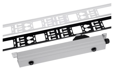 Кабельный органайзер Вертикальный ЦМО ВКО-М-42.75-9005 односторонний окна 42U глуб.:12мм