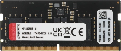 Память DDR5 8GB 4800MHz Kingston KF548S38IB-8 Fury Impact RTL PC5-38400 CL38 SO-DIMM 262-pin 1.1В single rank Ret