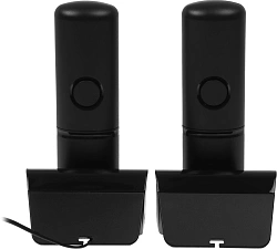 Р/Телефон Dect Alcatel S230 DUO RU черный (труб. в компл.:2шт) АОН