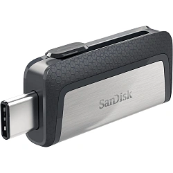 Флеш Диск Sandisk 128Gb Ultra Dual SDDDC2-128G-G46 USB3.0 серый/узор
