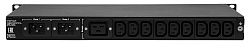 АВР Elemy ATS-1204/16 1U 19" ввод:2xС20 выход:1xC19-9xС1316A черный