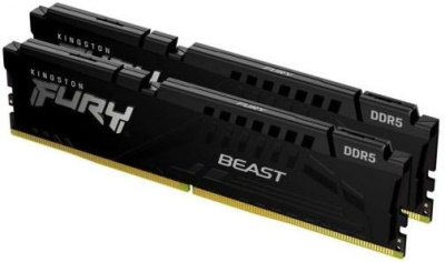 Память DDR5 2x8GB 5600MHz Kingston KF556C36BBEK2-16 Fury Beast Black RTL Gaming PC5-44800 CL36 DIMM 288-pin 1.25В single rank с радиатором Ret