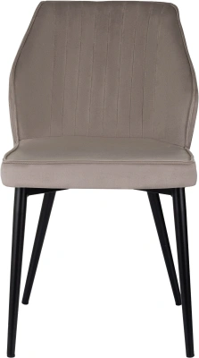 Стул для дома Бюрократ CH-K5_2 комплект 2шт т.бежевый Holland 61 металл черный на ножках (CH-K5_1/HL61_2)
