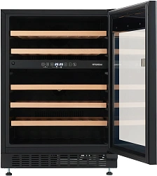 Винный шкаф Hyundai HBWC 0862 DUT 1-нокамерн. черный