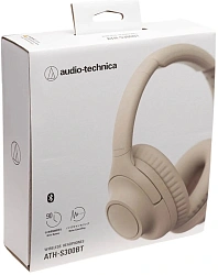 Гарнитура мониторные Audio-Technica ATH-S300BT бежевый беспроводные bluetooth оголовье (ATH-S300BT BG)