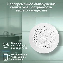Датчик утечки газа Digma DiSense G1 (DSG1) белый