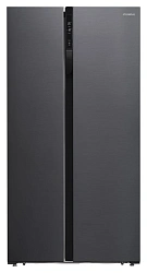 Холодильник Hyundai CS5003F 2-хкамерн. черная сталь инвертер