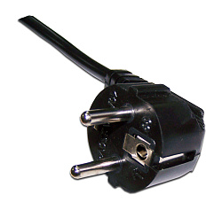 Шнур питания Lanmaster LAN-PP13/SHA-2.0-BK C13-Schuko проводник.:3x0.75мм2 2м 220В 10А черный