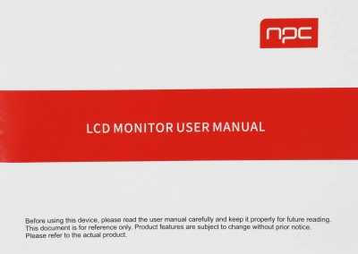 Монитор NPC 27" MZ2707 черный IPS LED 1ms 16:9 HDMI M/M матовая HAS Piv 1000:1 350cd 178гр/178гр 2560x1440 165Hz G-Sync DP Quad HD 2K (1440p) USB 4.55кг