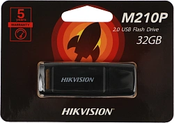 Флеш Диск Hikvision 32GB M210P Hiksemi HS-USB-M210P/32G USB2.0 черный