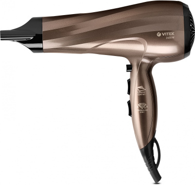 Фен Vitek VT-2298 2400Вт коричневый