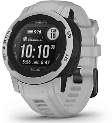 Смарт-часы Garmin Instinct 2 Solar 40мм 0.9" AMOLED корп.черный/серый рем.серый (010-02564-01)