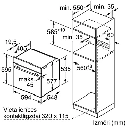 Духовой шкаф Электрический Bosch HBG7721B1 черный