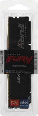 Память DDR5 16GB 5600MHz Kingston KF556C36BBE-16 Fury Beast Black Expo RTL Gaming PC5-44800 CL36 DIMM 288-pin 1.25В kit single rank с радиатором Ret