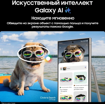 Смартфон Samsung SM-S928B Galaxy S24 Ultra 512Gb 12Gb серый титан моноблок 3G 4G 2Sim 6.8" 1440x3120 Android 14 200Mpix 802.11 a/b/g/n/ac/ax/be NFC GPS GSM900/1800 GSM1900 Protect