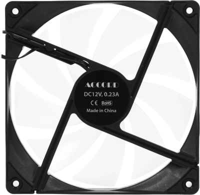 Вентилятор для корпуса Accord ACC-C14 ARGB 140х140x25 черный 3-pin 26дБ (ACC-C14 ARGB BLACK) brown box