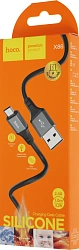 Кабель Hoco X86 Micro Spear X86 MICRO USB (m)-micro USB (m) 1м черный коробка