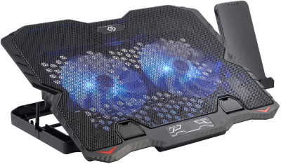 Подставка для ноутбука Digma D-NCP150-2 15.6"360x260x27мм 38дБ 2xUSB 2x 120ммFAN 650г металл/пластик черный