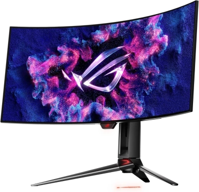 Монитор Asus 34" ROG Swift PG34WCDM черный OLED LED 21:9 HDMI матовая HAS Piv 450cd 178гр/178гр 3440x1440 240Hz G-Sync FreeSync Premium DP 2K USB 8.4кг