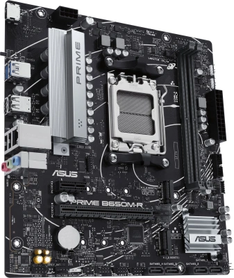 Материнская плата Asus PRIME B650M-R SocketAM5 AMD B650 2xDDR5 mATX AC`97 8ch(7.1) 2.5Gg RAID+HDMI