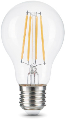 Лампа светодиодная Gauss Filament 102902112 12Вт цок.:E27 груша 185B 2700K св.свеч.бел.теп. грушевидная (упак.:1шт)