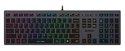 Клавиатура A4Tech Fstyler FX60 серый USB slim LED (FX60 GREY / NEON)