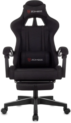 Кресло игровое Zombie Shadow черный Neo Black с подголов. крестов. пластик подст.для ног пластик черный