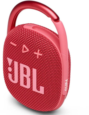 Колонка порт. JBL Clip 4 красный 5W 1.0 BT 15м 500mAh (JBLCLIP4REDAM)