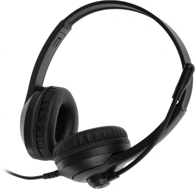 Наушники с микрофоном A4Tech Fstyler FH100U черный 2м накладные USB оголовье (FH100U (STONE BLACK))