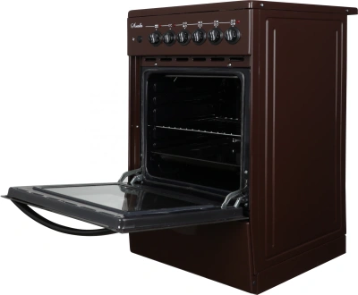 Плита Электрическая Лысьва EF4004MK00 коричневый стеклокерамика (без крышки)