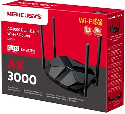 Роутер беспроводной Mercusys MR85X AX3000 10/100/1000/2500BASE-T черный