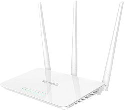 Роутер беспроводной Tenda F3 N300 10/100BASE-TX белый