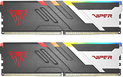 Память DDR5 2x24GB 6000MHz Patriot PVVR548G600C30K Viper Venom RGB RTL Gaming PC5-48000 CL30 DIMM 288-pin 1.45В kit с радиатором Ret