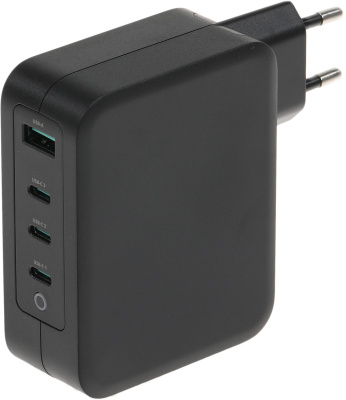 Блок питания TopON TOP-GaN-130WB автоматический 130W 5V-20V 5A 4xUSB от бытовой электросети LED индикатор