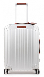 Чемодан Piquadro ALU (BV4425ALU/GRCU) 40x54x20см 37л. 4.3кг. алюминий/натур.кожа серый