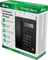 Телефон проводной Ritmix RT-420 черный