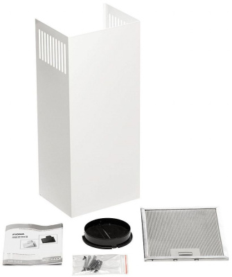 Вытяжка каминная Krona Fiona 600 PB белый управление: кнопочное (1 мотор)