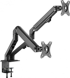 Кронштейн для мониторов Ultramounts UM729 черный 17"-27" макс.7кг крепление к столешнице поворот и наклон