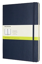 Блокнот Moleskine CLASSIC QP092B20 XLarge 190х250мм 192стр. нелинованный твердая обложка синий