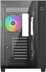 Корпус ID-Cooling View 510 черный без БП ATX 10x120mm 1xUSB3.0 audio bott PSU