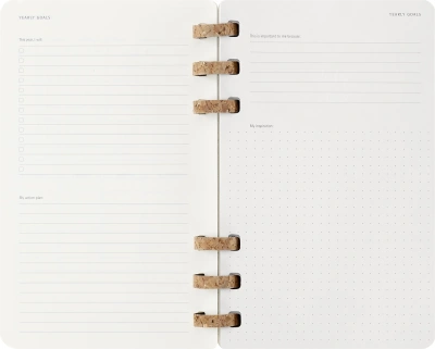 Еженедельник Moleskine ACADEMIC SPIRAL DSSPB12AMWH3 Large 150х210мм 200стр. кремовые страницы спираль черный