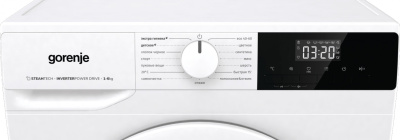 Стиральная машина Gorenje W1NHPI60SCS класс: A загр.фронтальная макс.:6кг белый инвертер