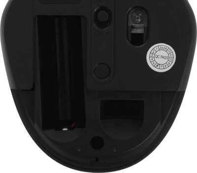 Мышь Defender Feam MM-296 черный оптическая 1600dpi silent беспров. USB 3but (52296)