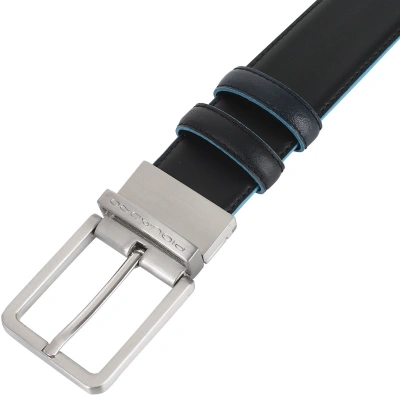 Ремень мужской Piquadro Blue Square CU2619B2/NBLU2 черный/темно-синий натур.кожа