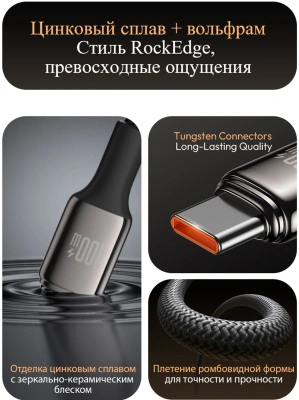 Кабель Romoss CB303A 1746962 USB (m)-USB Type-C (m) 2м черный