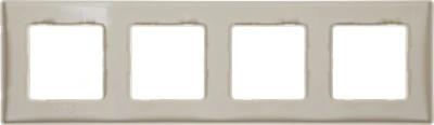 Рамка Legrand Etika 672514 накладная 4x ABS пластик слоновая кость